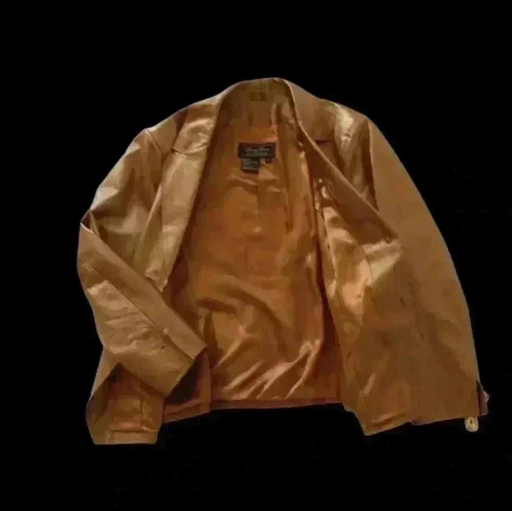 Terry Lewis Classic Luxuries LEATHER Bronze Blazer